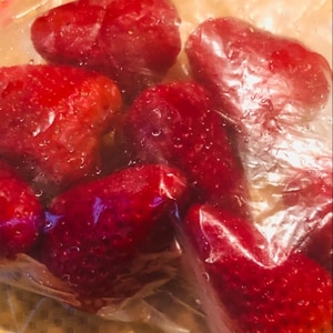 苺の冷凍保存